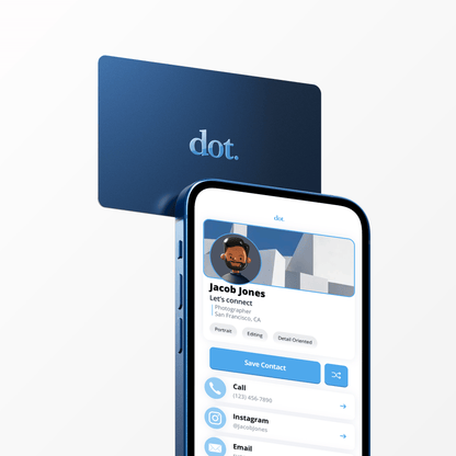 dot. Card - Digital Business Card - Tap Compatible with iPhone & Android