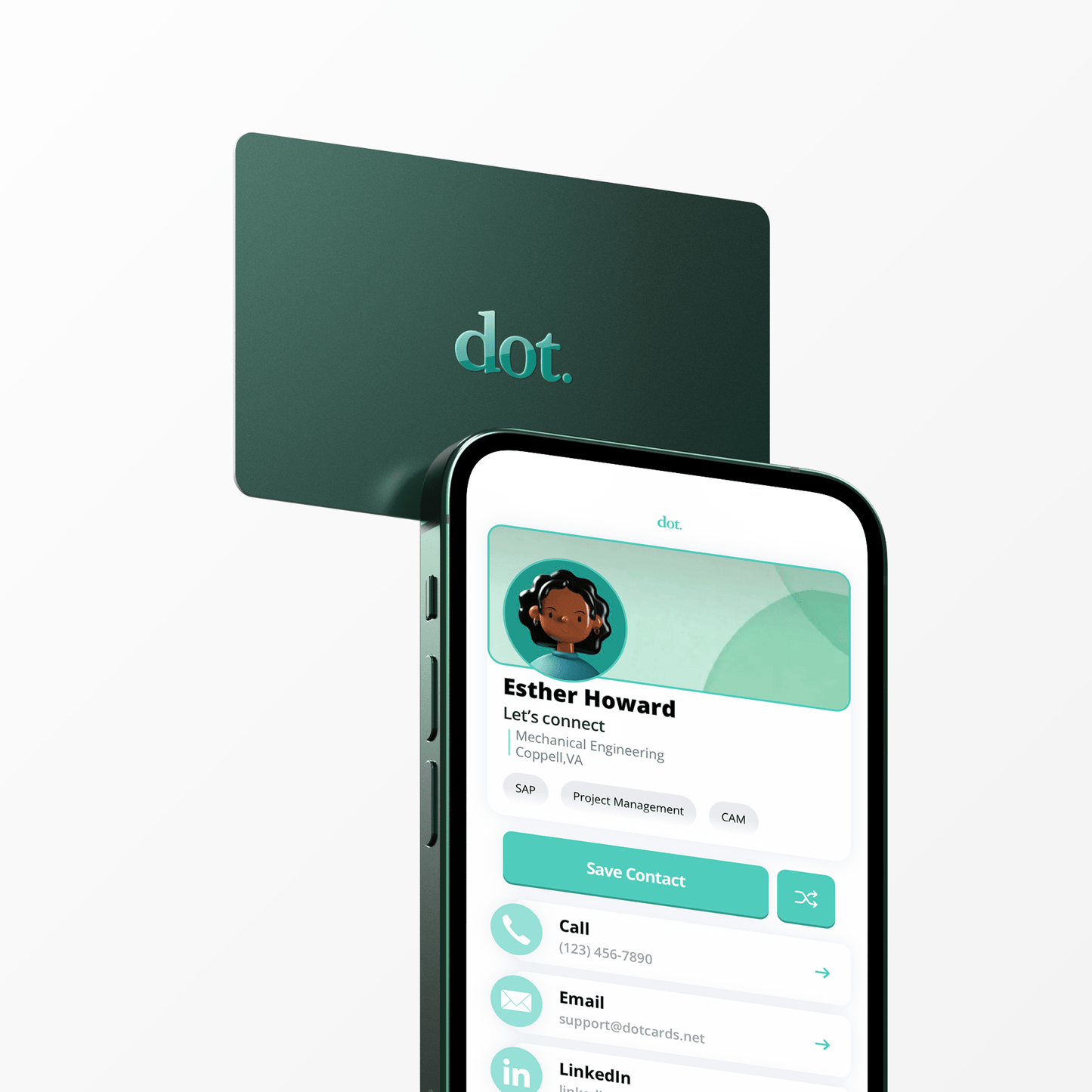 dot. Card - Digital Business Card - Tap Compatible with iPhone & Android