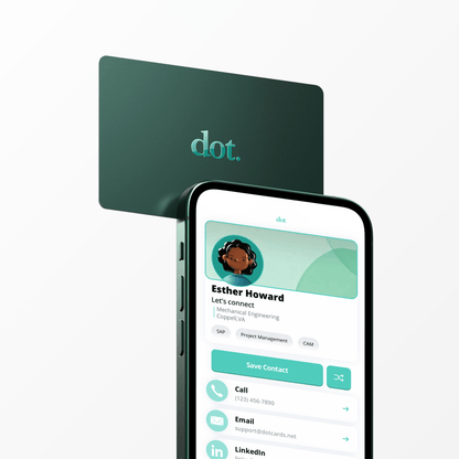 dot. Card - Digital Business Card - Tap Compatible with iPhone & Android