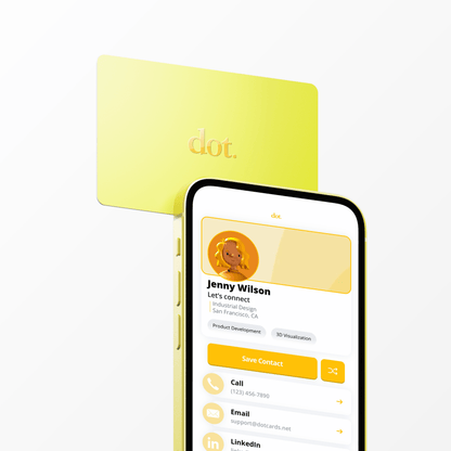 dot. Card - Digital Business Card - Tap Compatible with iPhone & Android