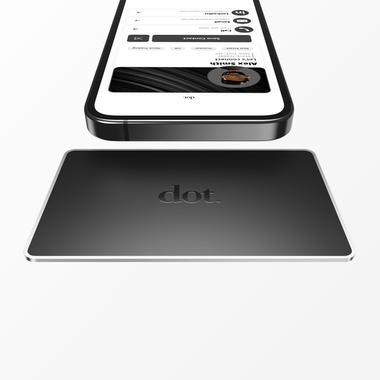 dot. Card Metal - Digital Business Card - Tap Compatible with iPhone & Android