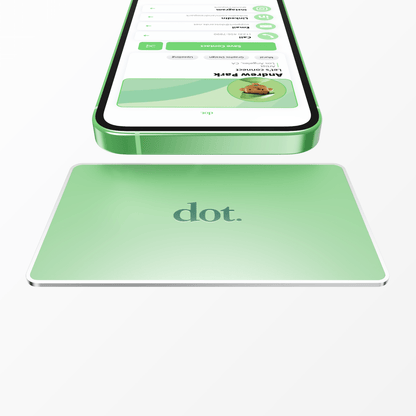 dot. Card Metal - Digital Business Card - Tap Compatible with iPhone & Android